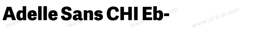 Adelle Sans CHI Eb字体转换